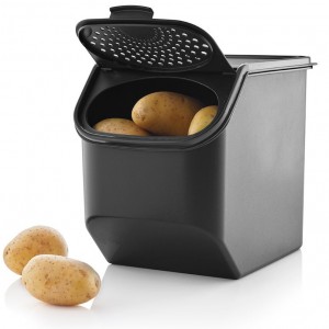 Tupperware Potato Smart Container Black | ZUJ-475692