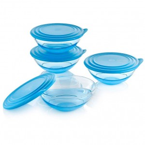 Tupperware Sheerly Elegant Extra Small Bowls Azure | PWN-674392