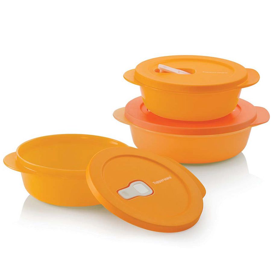 Tupperware Crystalwave Plus 3-pc. Set Brown | SCX-056894