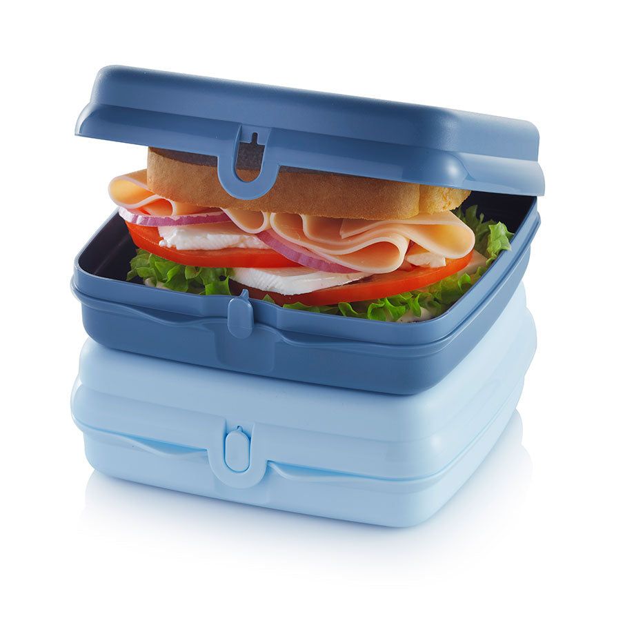 Tupperware Eco+ Sandwich Keepers White / Blue | SUT-673250