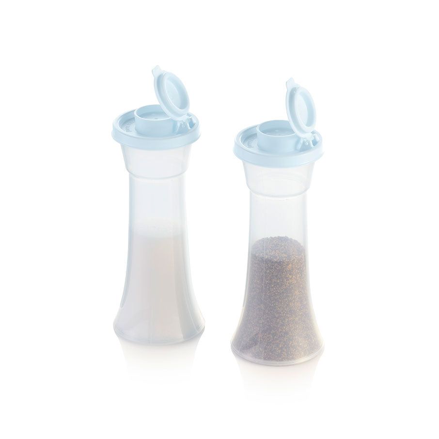 Tupperware Large Hourglass Salt And Pepper Shakers White | HDO-314250