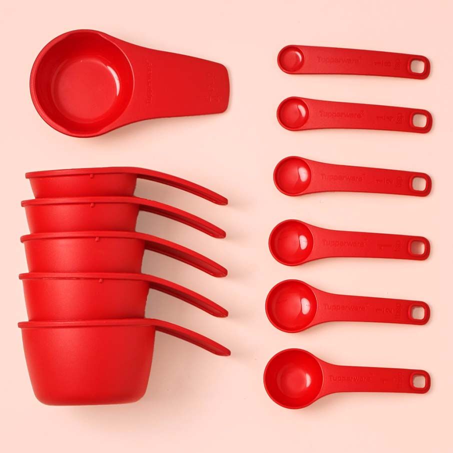 Tupperware Measuring Mates Set Chili | YAW-437590