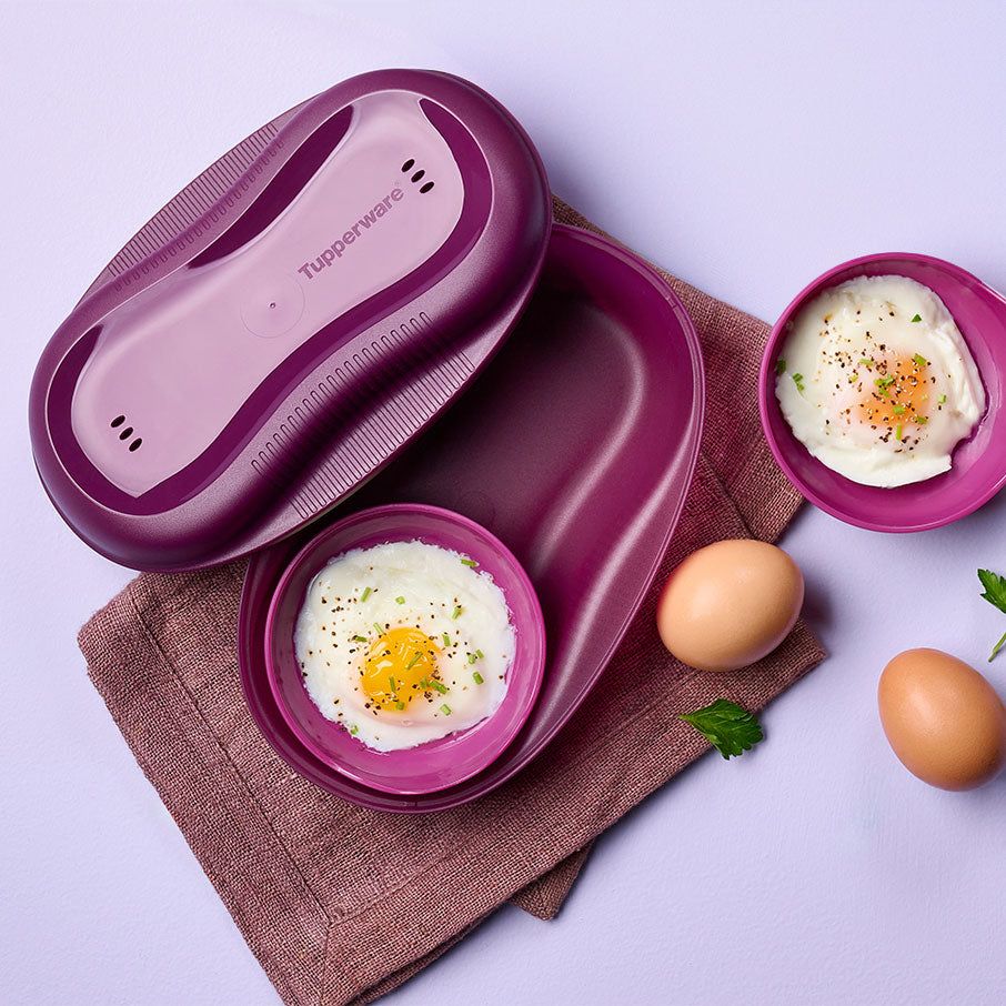 Tupperware Microwave Breakfast Maker Set Purple | BHZ-237068