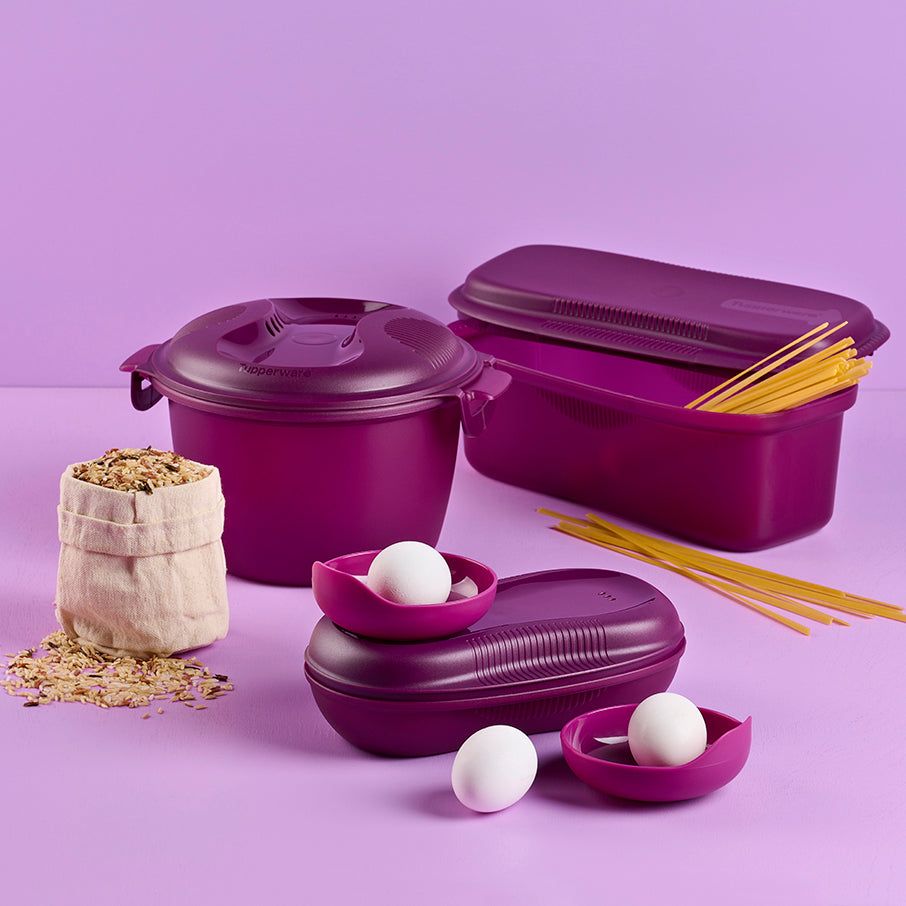 Tupperware Microwave Magic Set Purple Cabbage | JDK-086913