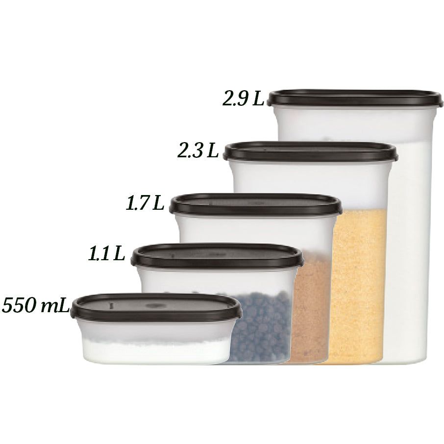 Tupperware Modular Mates Oval 1 Black | DMF-163920