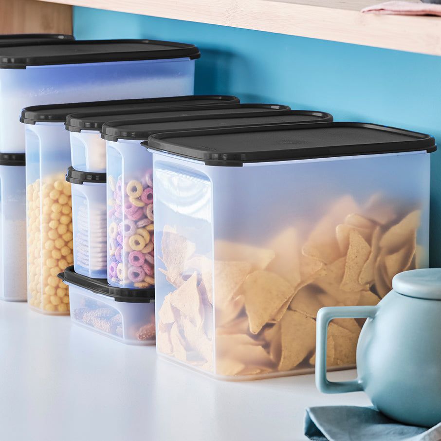 Tupperware Modular Mates Rectangular 4 Black | WZK-146537