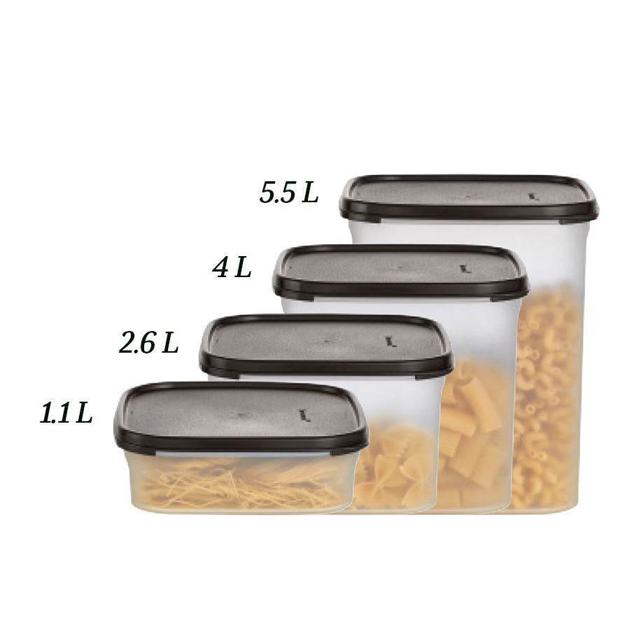 Tupperware Modular Mates Square 1 Black | UTI-513078