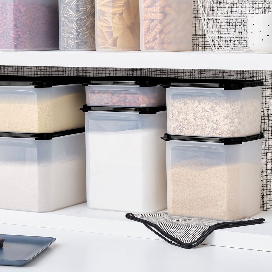 Tupperware Modular Mates Square 3 Black | UEF-921386