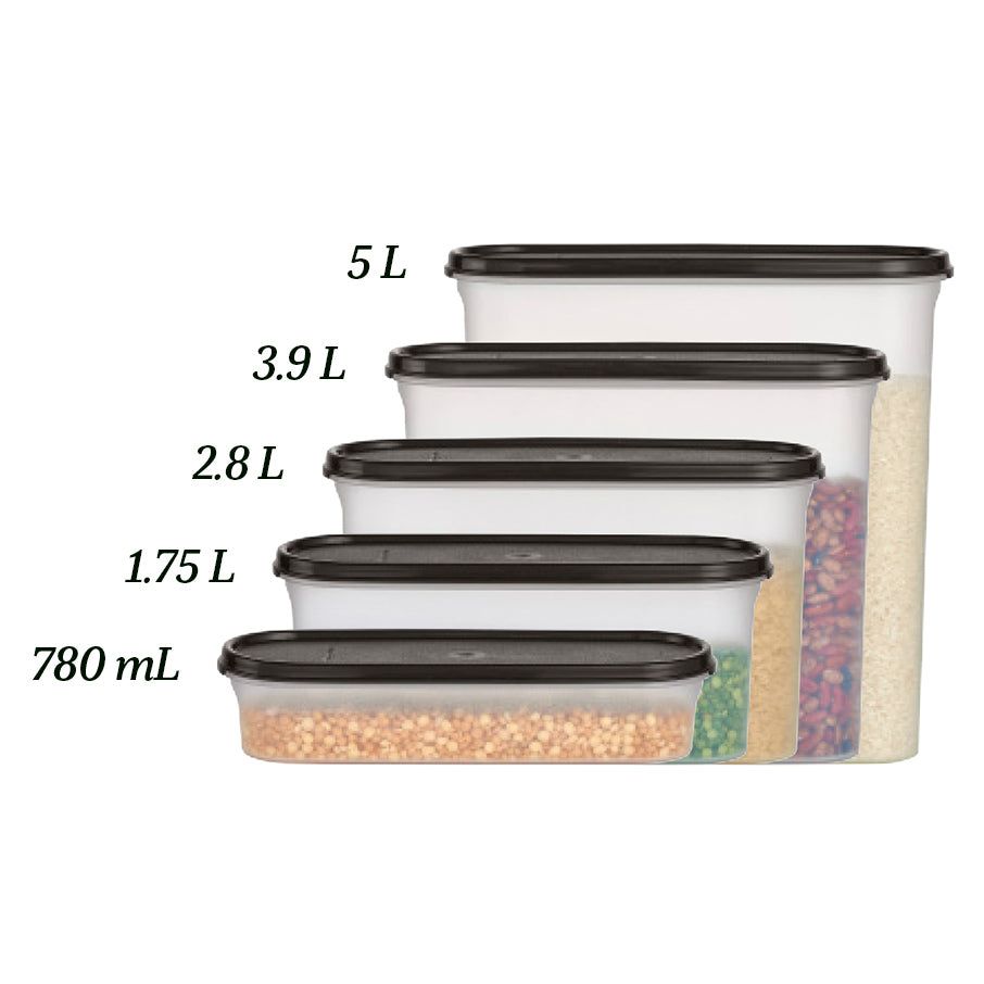 Tupperware Modular Mates Super Oval 1 Black | IAL-425879