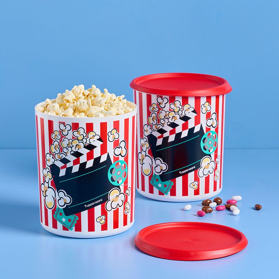 Tupperware One Touch Movie Night Canisters Red / White | OVF-467135