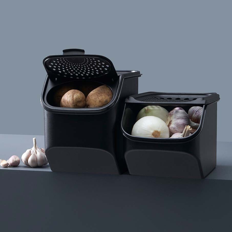 Tupperware Potato Smart Container Black | ZUJ-475692