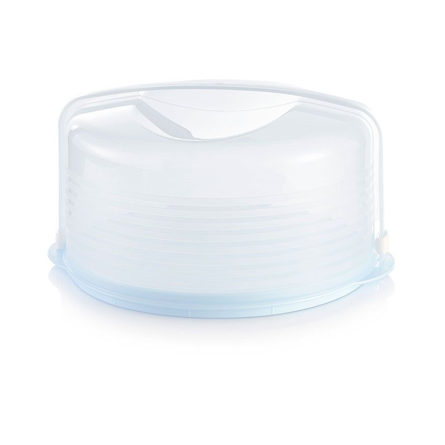 Tupperware Round Cake Taker White | BRQ-857392