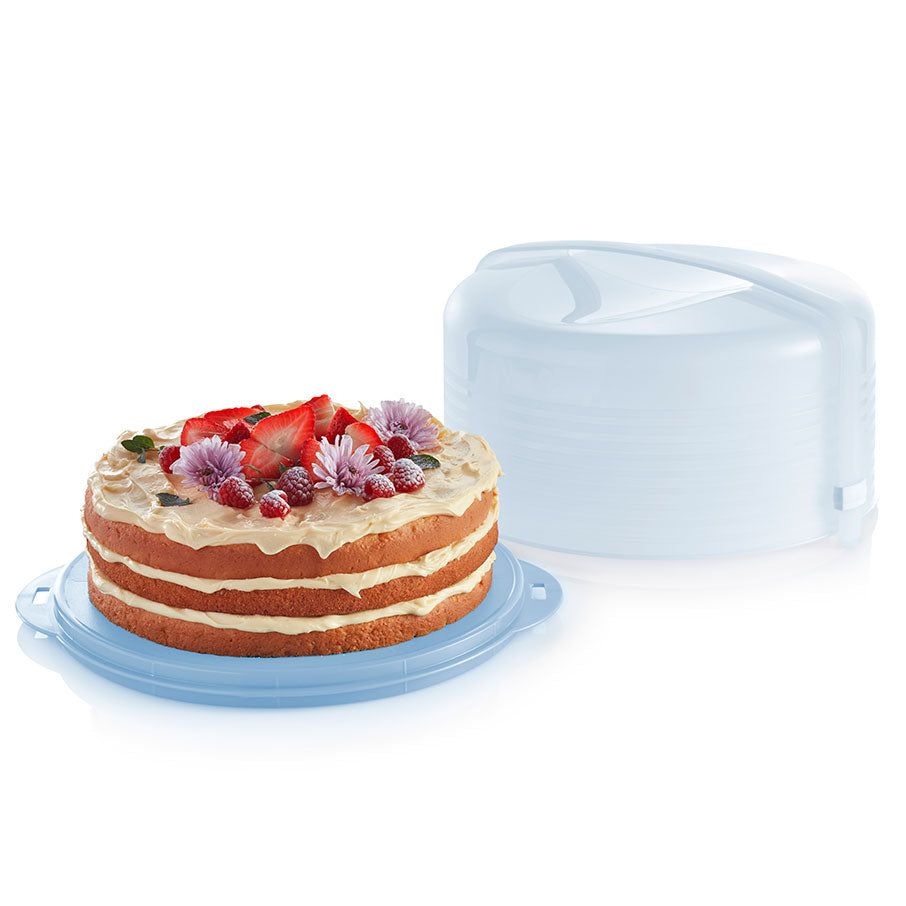 Tupperware Round Cake Taker White | BRQ-857392