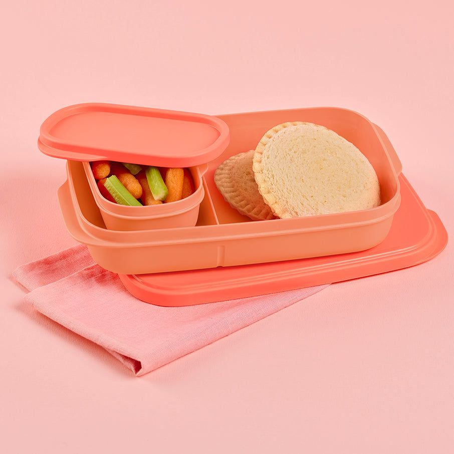 Tupperware Slim Lunch Container Cosy Rosy | FQU-756041