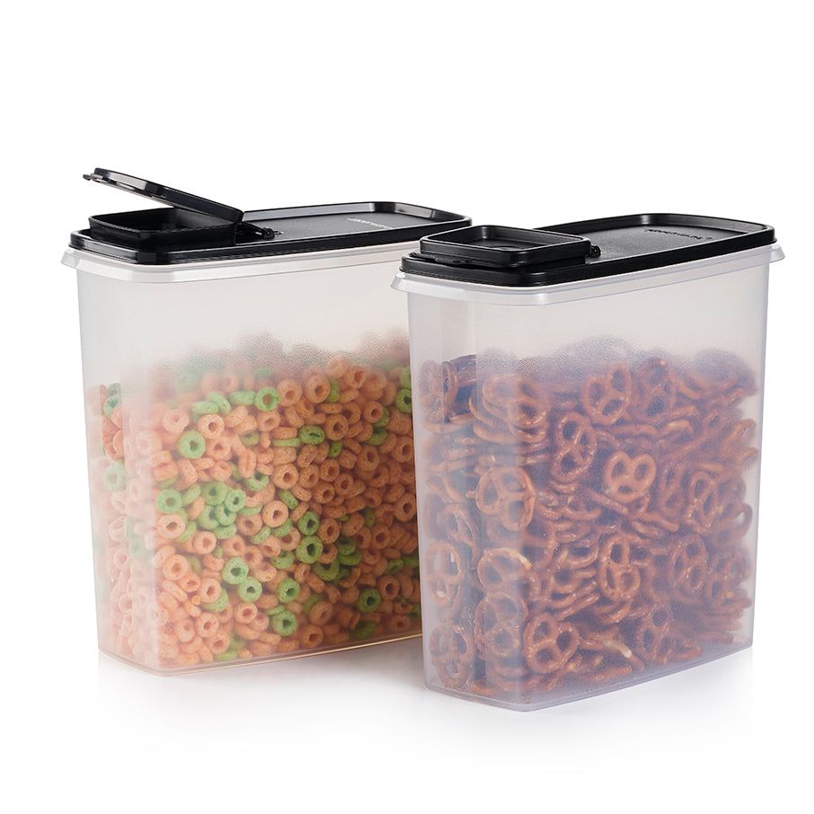 Tupperware Super Cereal Storers Black | TDQ-815643