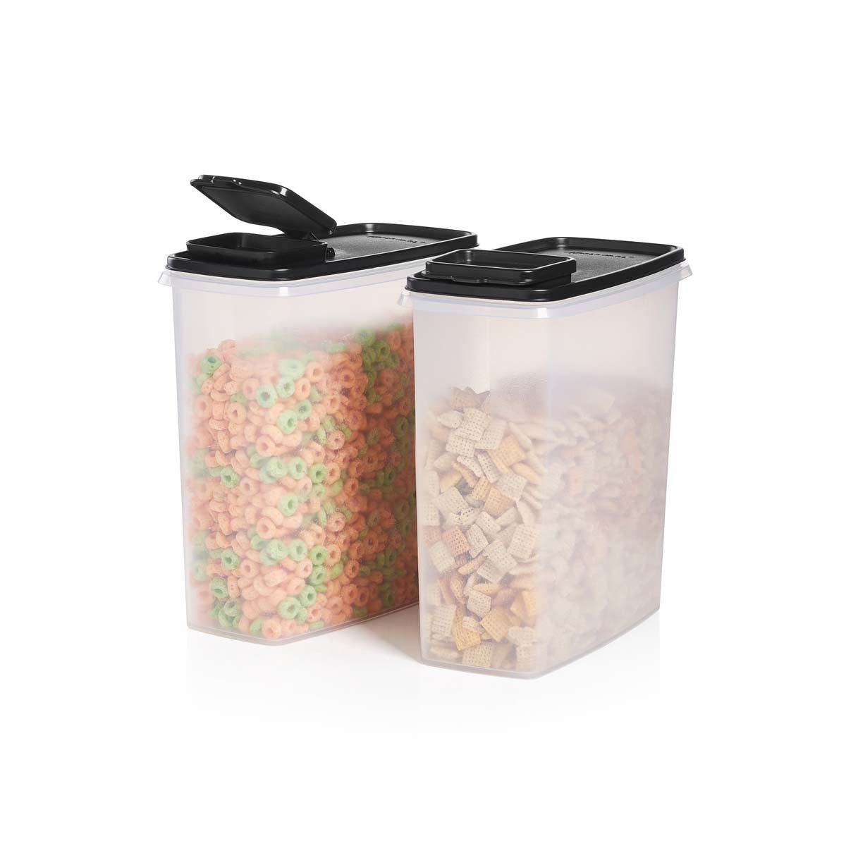 Tupperware Super Cereal Storers Black | TDQ-815643