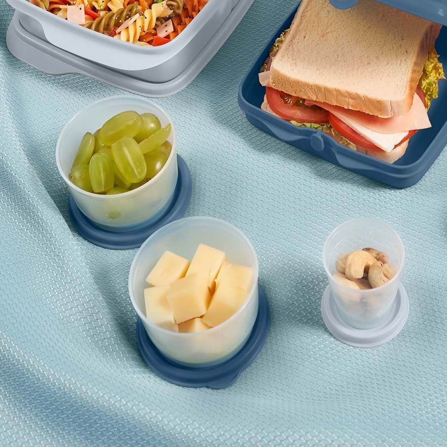 Tupperware Super Snack 10-pc. Set White / Blue / Light | JUX-578963