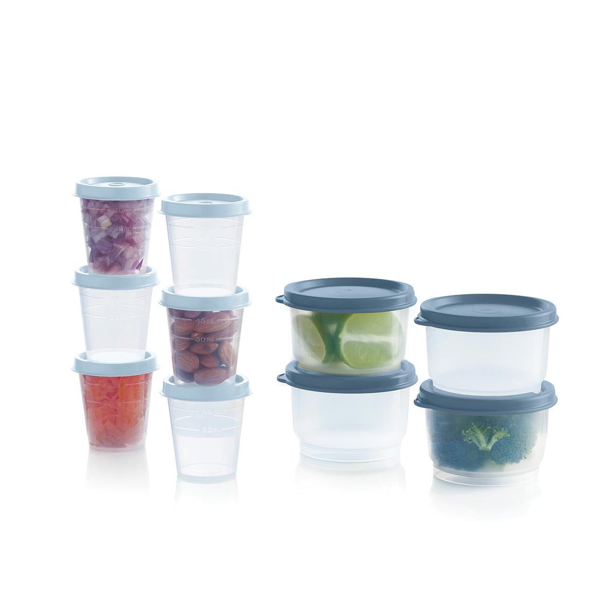 Tupperware Super Snack 10-pc. Set White / Blue / Light | JUX-578963