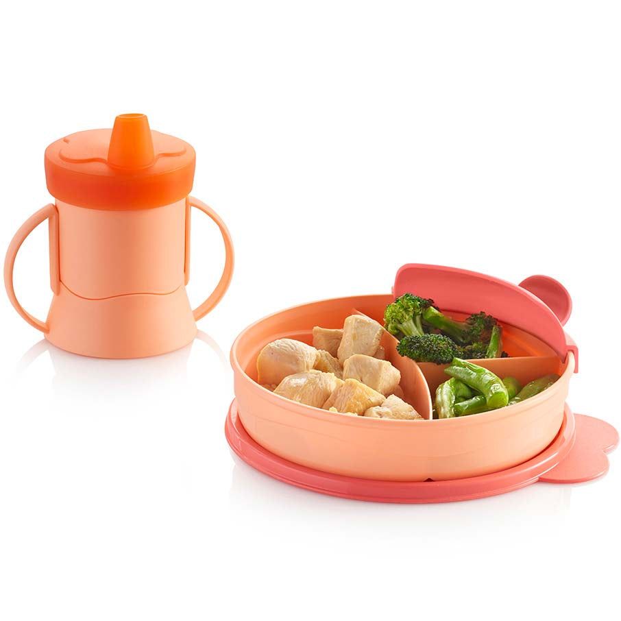 Tupperware Tupperkids Feeding Set Coral / Orange | DTW-642597