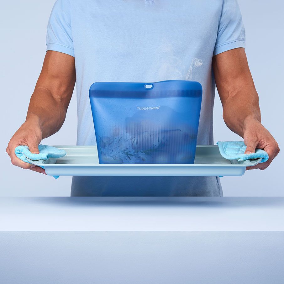 Tupperware Ultimate Silicone Stand-up Bag Large Blue | AQP-156738