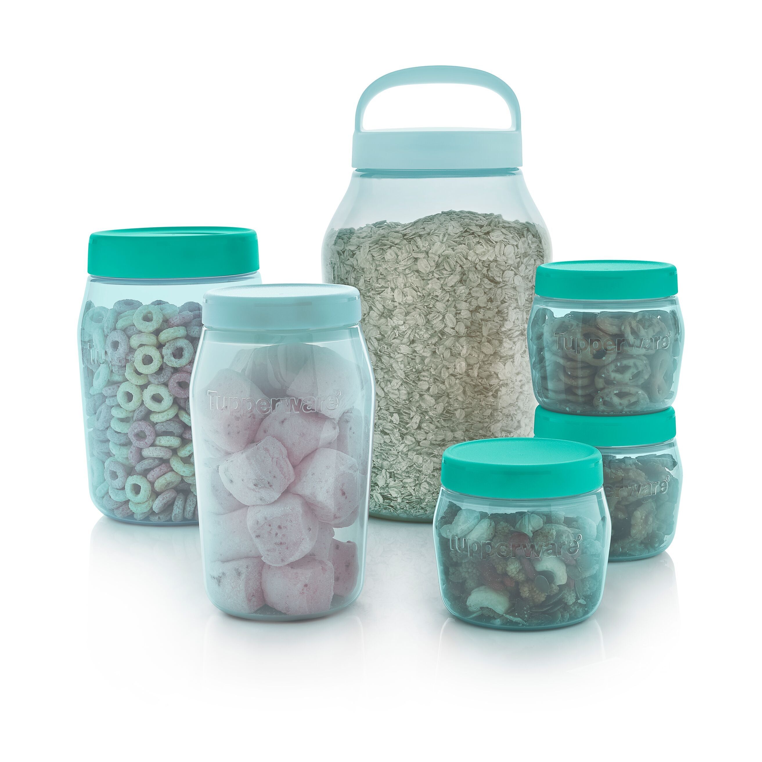 Tupperware Universal Jar 1.5-qt/1.5l With Simple Cover Turquoise | CSK-785096