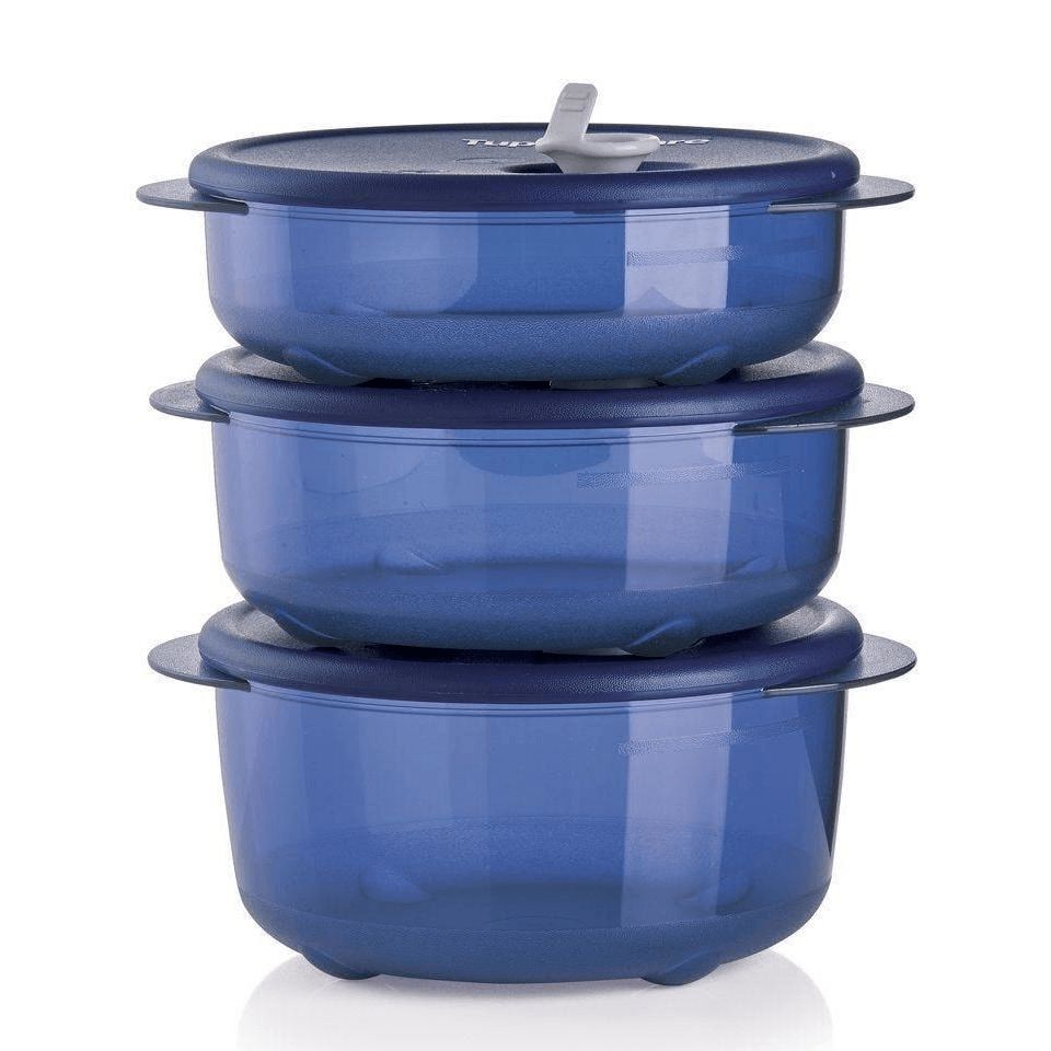 Tupperware Vent \'N Serve 3-pc. Small Round Set Nocturnal Sea | LTY-726034