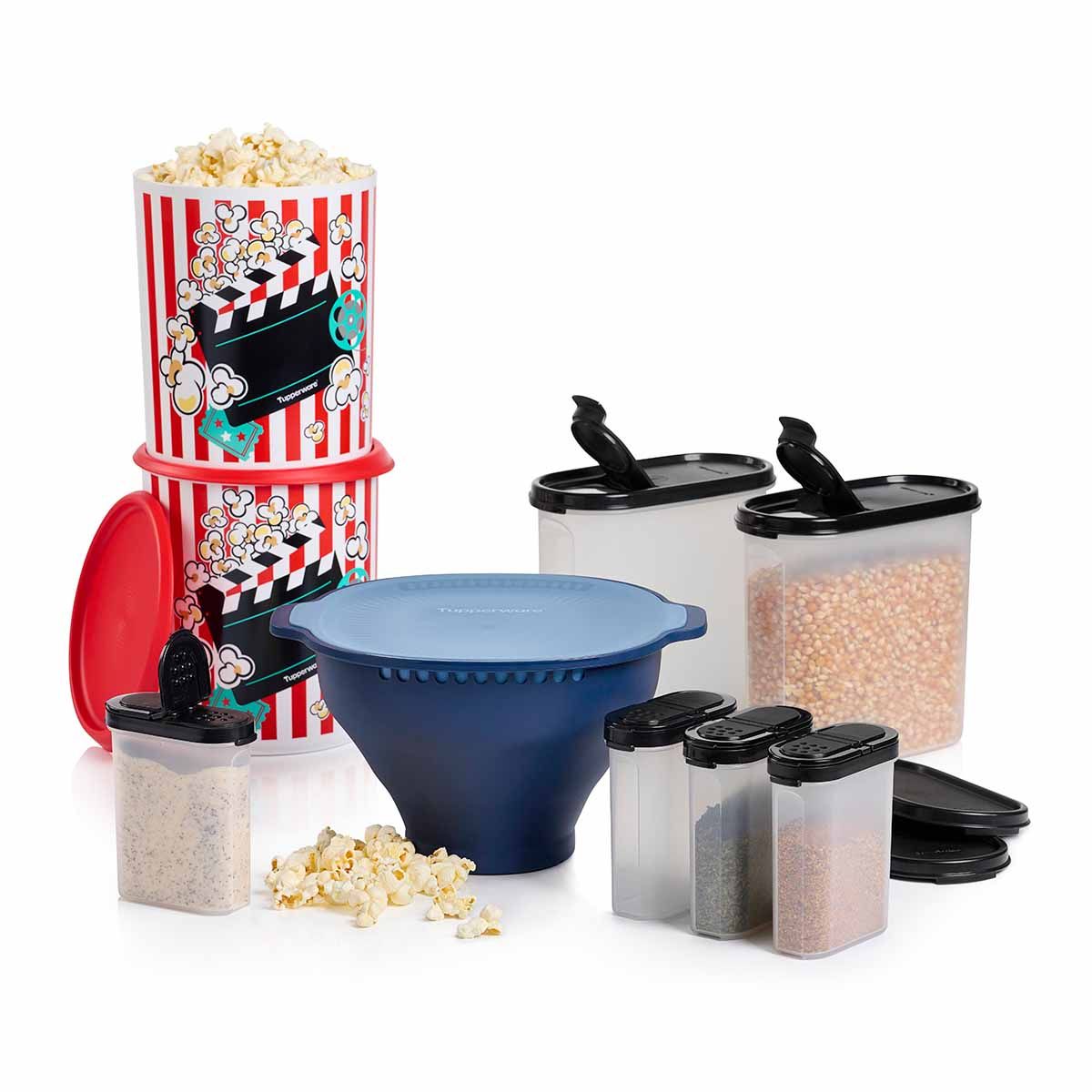 Tupperware Wow Movie Night Pack Blue / Black / White | SME-348520